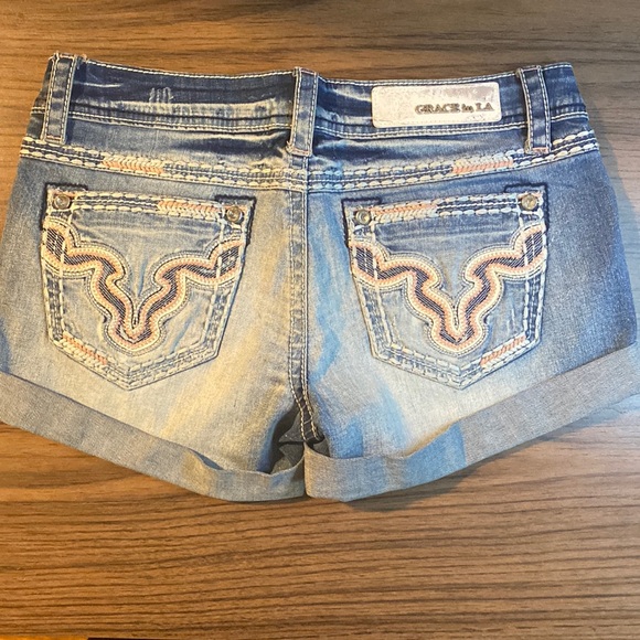 Grace In La Women’s Denim Shorts. New No tags - Picture 3 of 6
